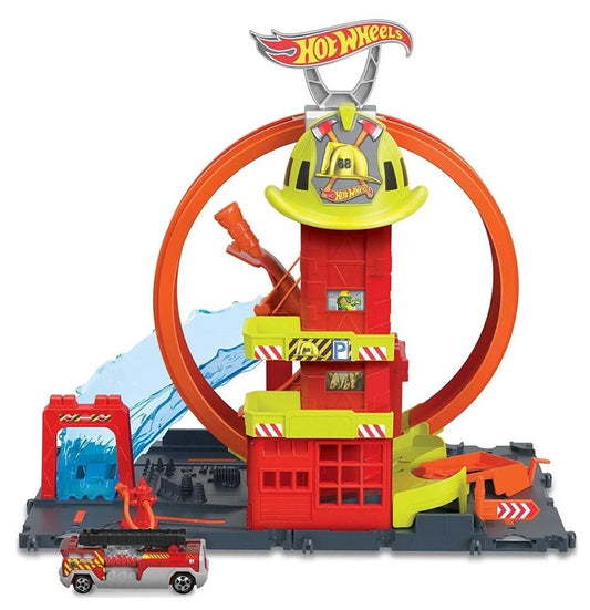 Pista Statia de pompieri Super loop - Hot Wheels
