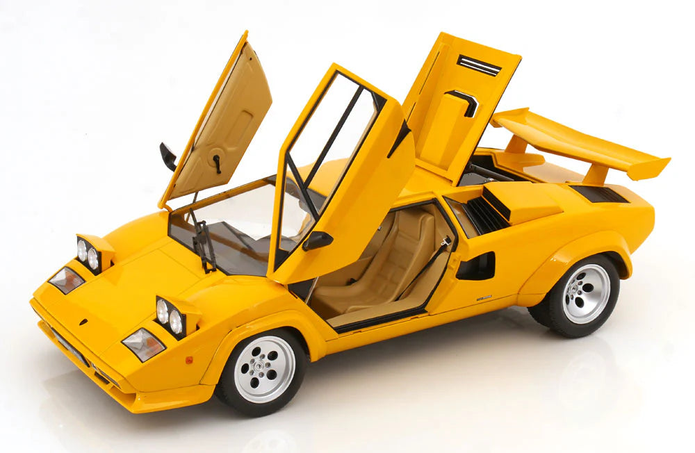 Lamborghini Countach LP 5000 S QV 1985 galben - 1/12 KK-Scale