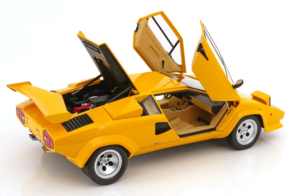 Lamborghini Countach LP 5000 S QV 1985 galben - 1/12 KK-Scale