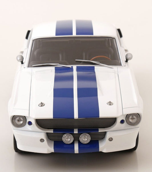 Ford Mustang Shelby GT500 Eleanor 1967 alb/dungi albastre - 1/12 KK-Scale