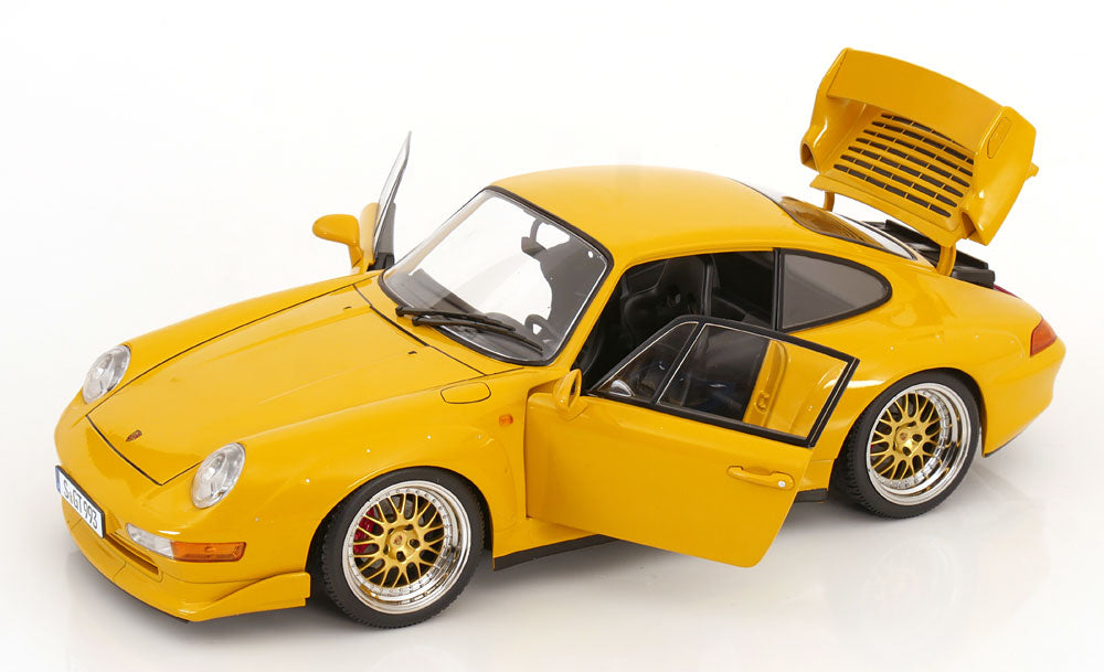 Porsche 911 993 GT2 Coupe galben - 1/12 KK-Scale
