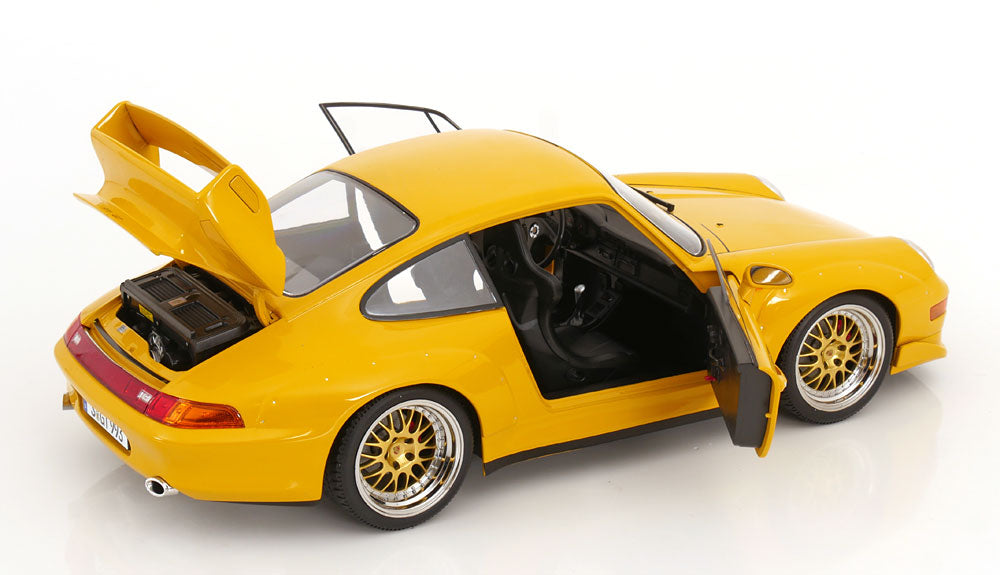 Porsche 911 993 GT2 Coupe galben - 1/12 KK-Scale