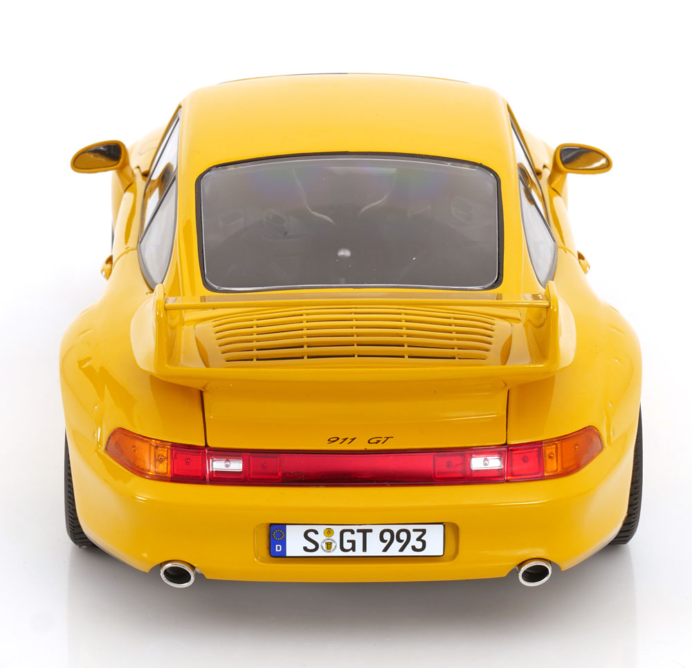 Porsche 911 993 GT2 Coupe galben - 1/12 KK-Scale