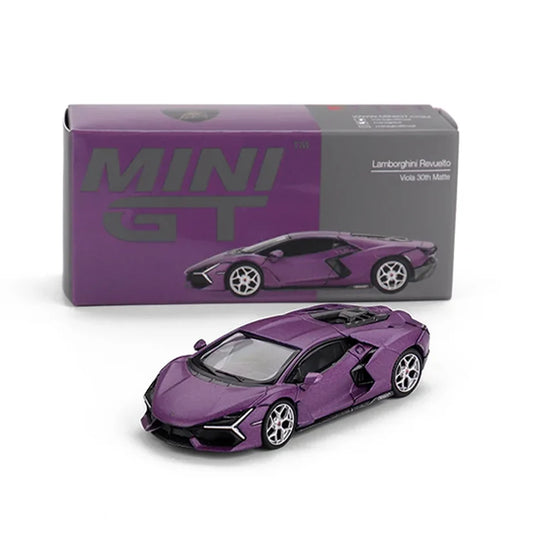 Lamborghini Revuelto viola 30th matte - 1/64 Mini GT