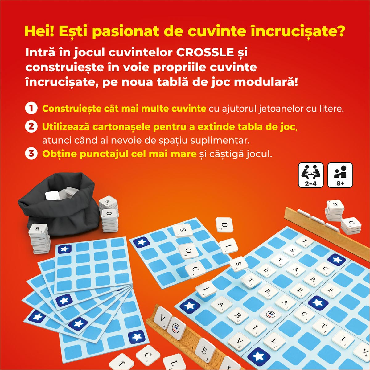 Joc de societate Crossle D-Toys - Cuvinte Incrucisate