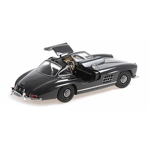 Mercedes-Benz 300 SL Gullwing W198 year 1955 dark grey 1/414pcs - 1/18 Minichamps