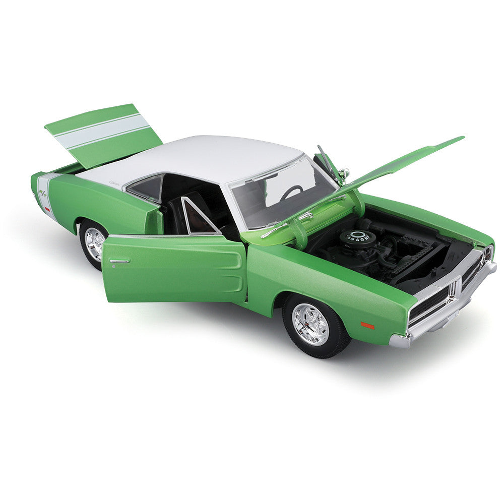 Dodge Charger R/T 1969 verde/alb - 1/18 Maisto