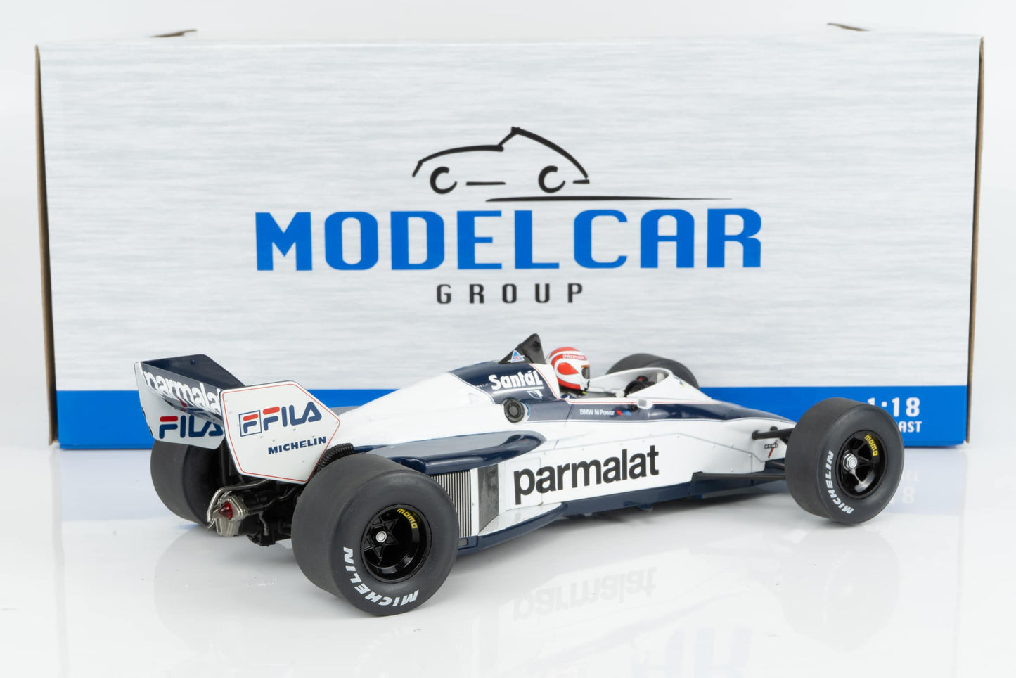 Formula 1 Brabham BT52 #5 Nelson Piquet Winner Brazilian GP 1983 - 1/18 Model Car Group