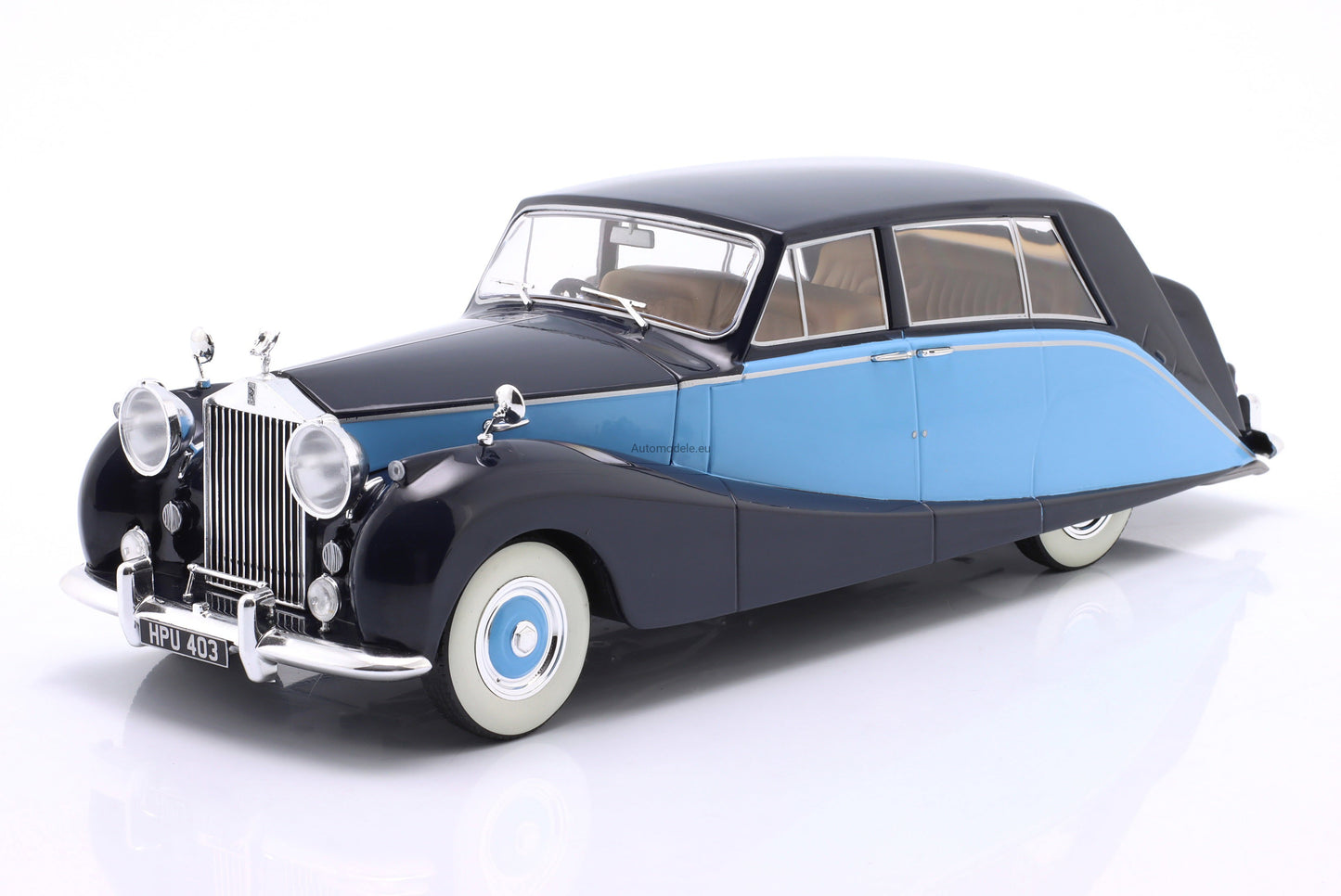 Rolls-Royce silver Wraith Empress by Hooper bleu/bleumarin - 1/18 Model Car Group
