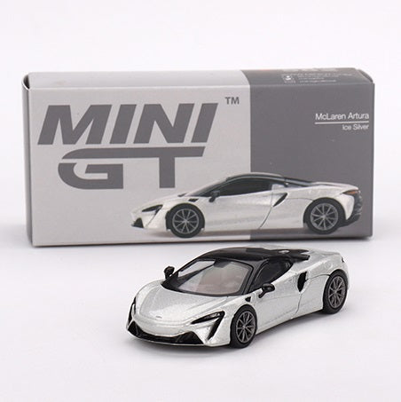 Mclaren Artura argintiu - 1/64 MiniGT