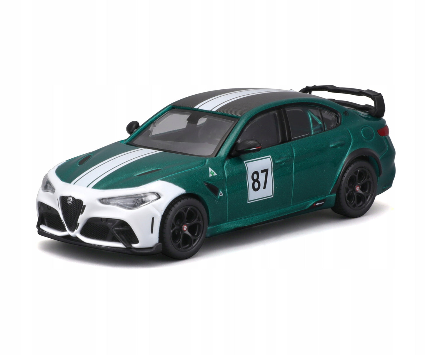 Alfa Romeo Giulia GTAm #87 cu vitrina plexiglass - 1/43 Bburago