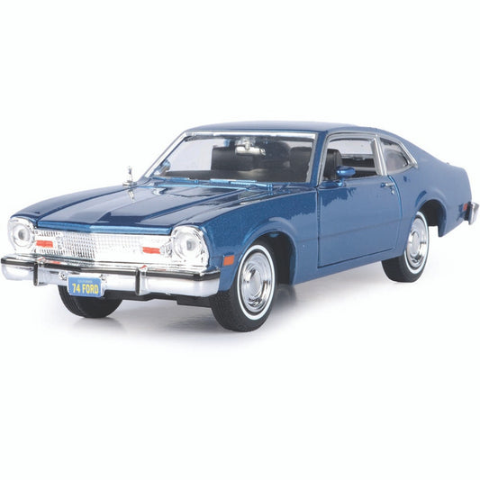 Ford Maverick 1974 albastru - 1/24 Motormax