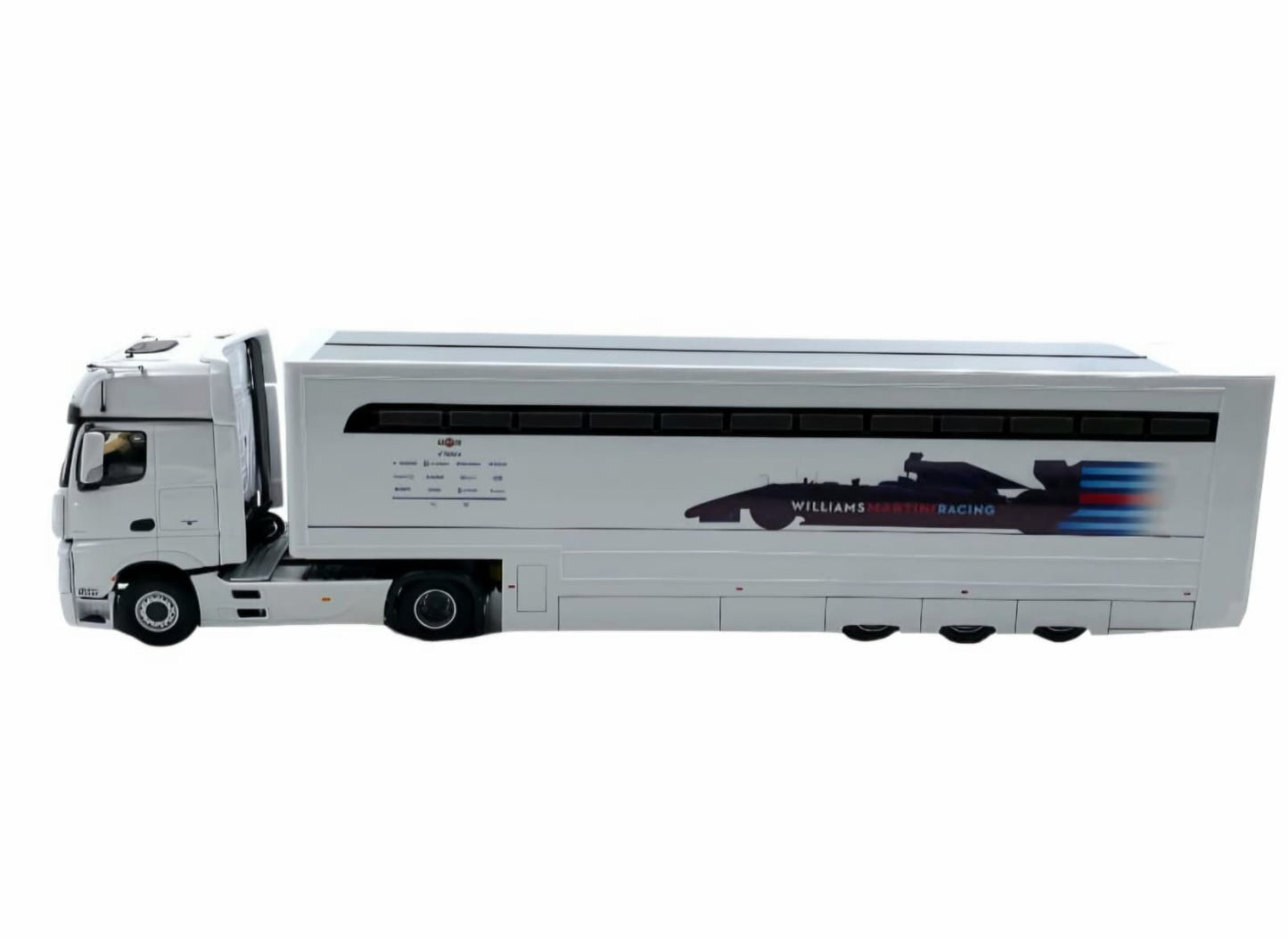 Macheta Camion Mercedes-Benz Actros MP4 Renntransporter Williams Martini Racing - 1/43 Premium Collectibles