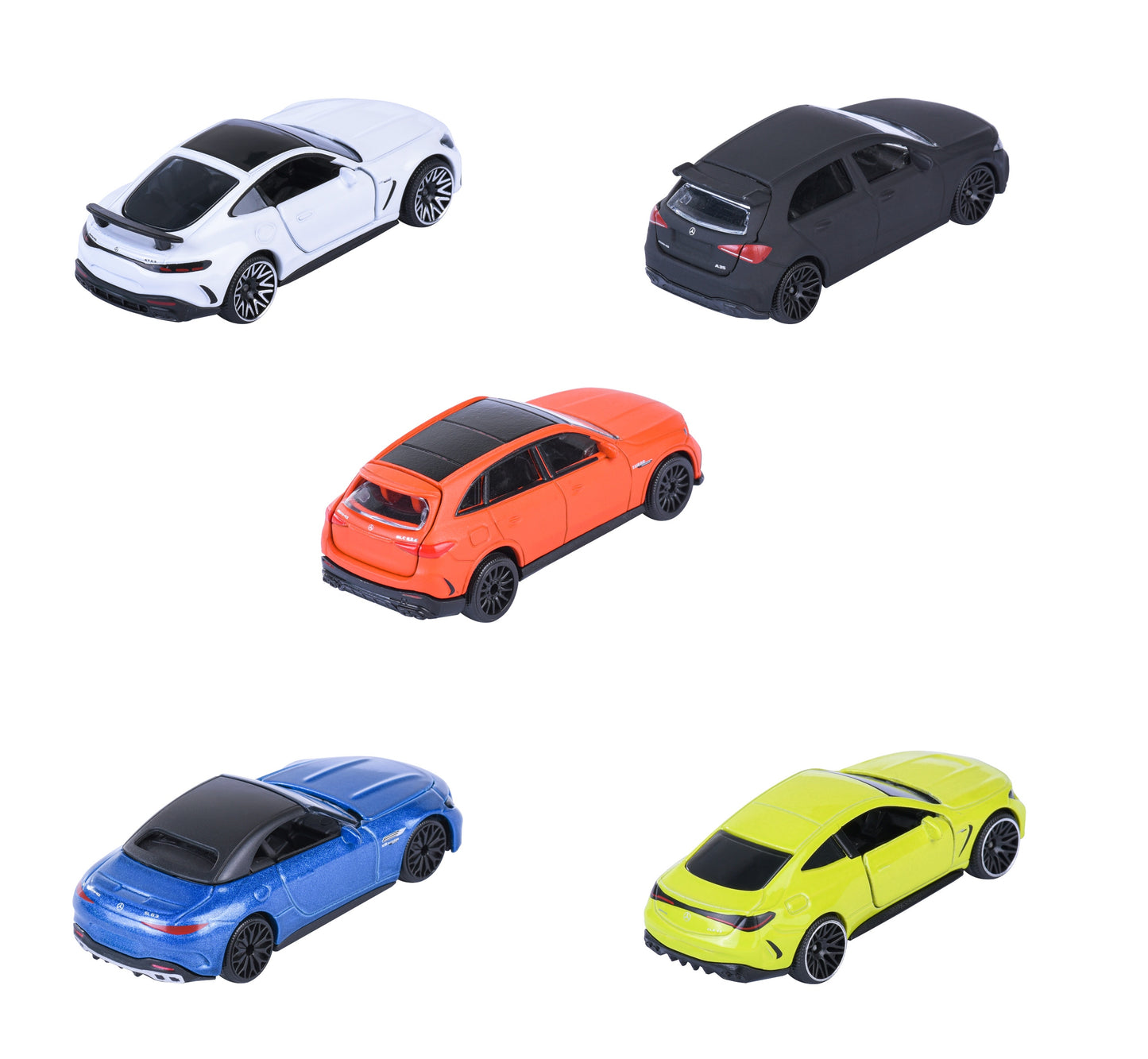 Set 5 masinute Mercedes-AMG - 1/64 Majorette