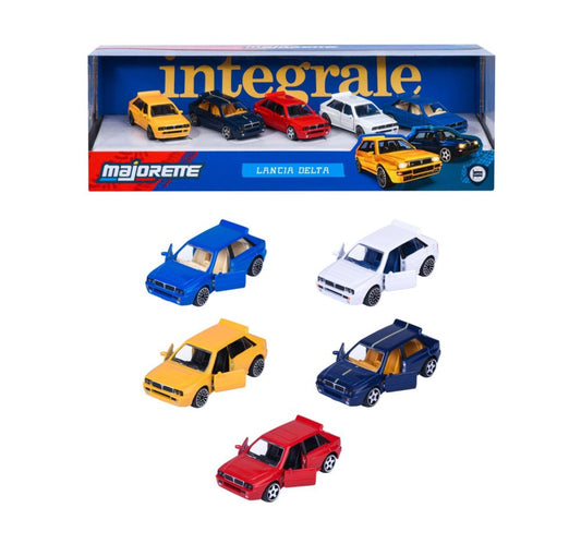 Set 5 masinute metalice Lancia Delta - 1/64 Majorette