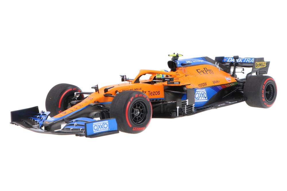Formula 1 McLaren MCL35 Lando Norris #4 pole position russian GP 2021 - 1/18 Minichamps