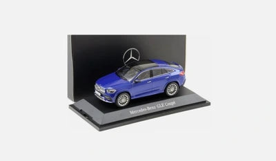 Mercedes GLE Coupe brilliant blue cu vitrina plexiglass - 1/43 IScale