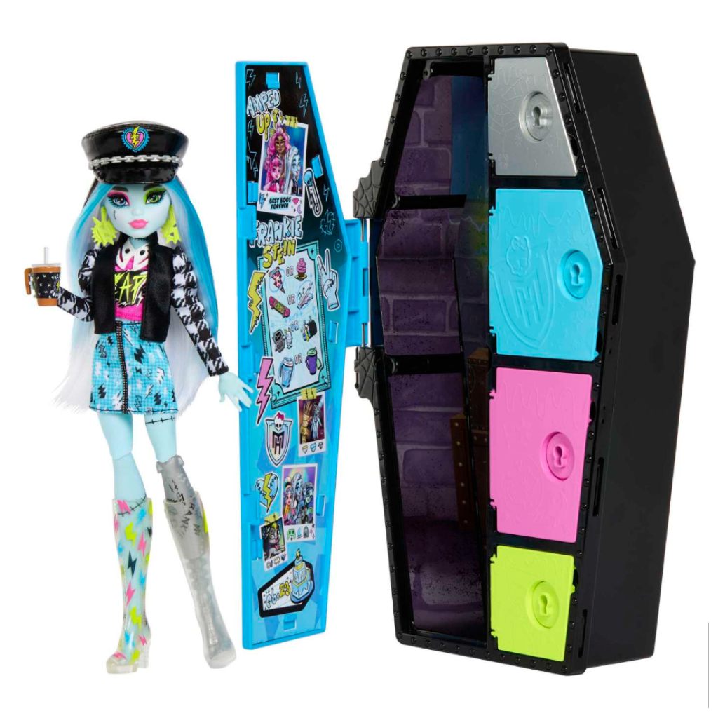 Papusa Monster High - Frankie Stein cu 19 surprize