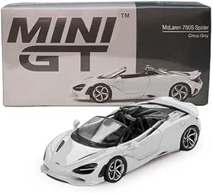 McLaren 750S Spider cirrus grey - 1/64 Mini GT
