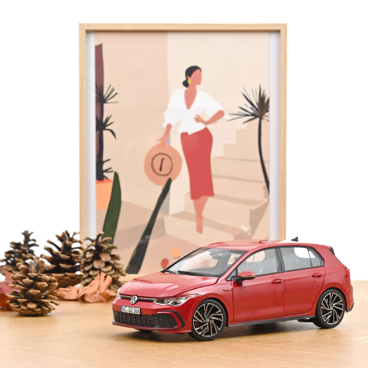 Volkswagen Golf 8 GTI 2020 rosu - 1/18 Norev