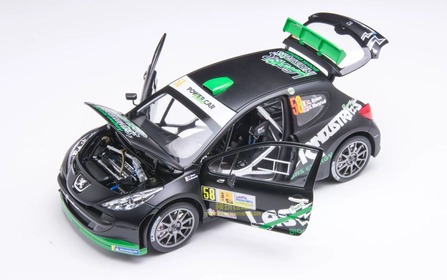 Peugeot 207 S2000 #58 C.Breen / S.Marshall Monza Rally Show 2013 limited edition 1999pcs - 1/18 Sun Star