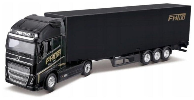 Camion TIR Volvo FH16 negru - 1/43 Bburago