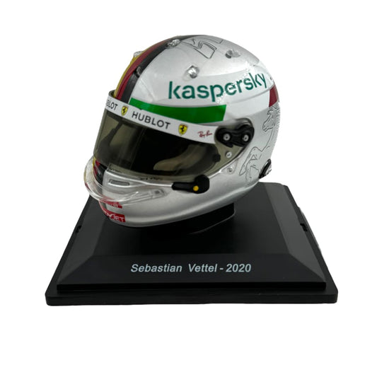 Casca Sebastian Vettel 2020 cu vitrina plexiglass - 1/5 Spark
