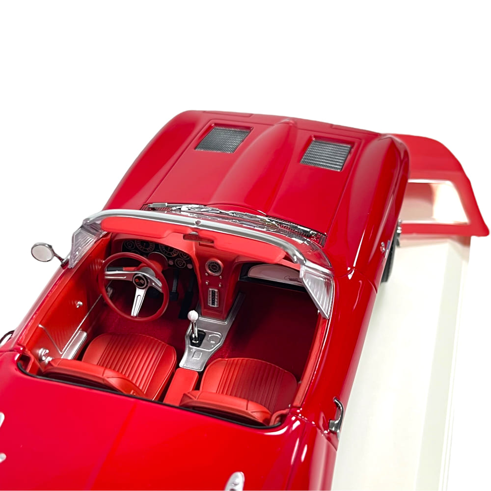 Chevrolet Corvette Sting Ray Cabriolet 1963 Riverside rosu - 1/18 Norev