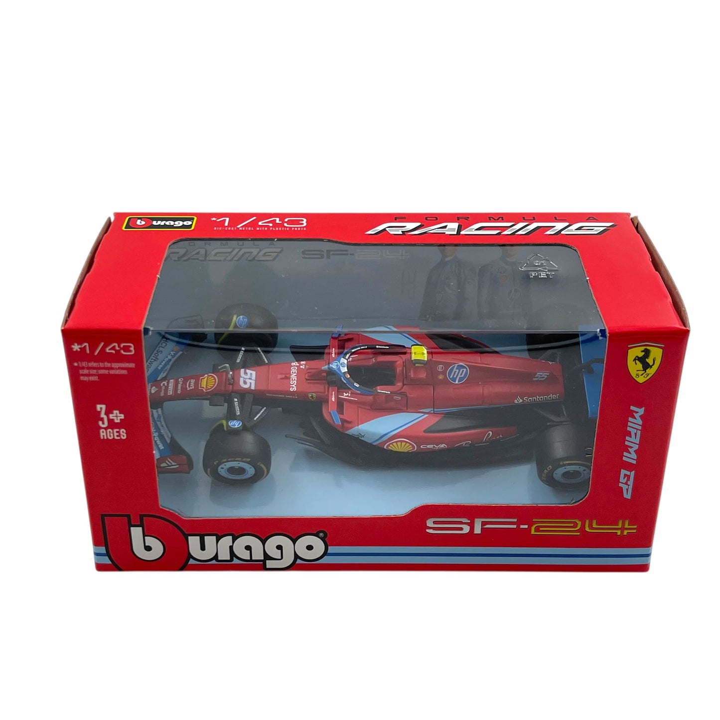 Formula 1 Ferrari SF-24 #55 5th Miami GP 2024 Carlos Sainz jr. - 1/43 Bburago