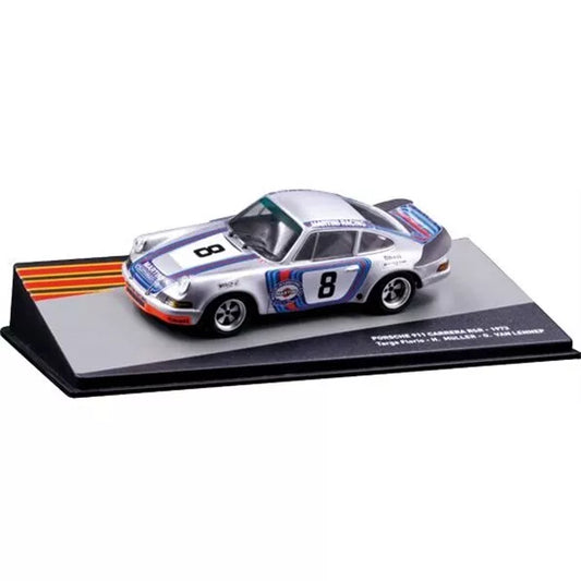Porsche 911 Carrera RSR 1973 Targa Florio - H.Muller - G.Van Lennep #8 cu vitrina plexiglass - 1/43 Altaya