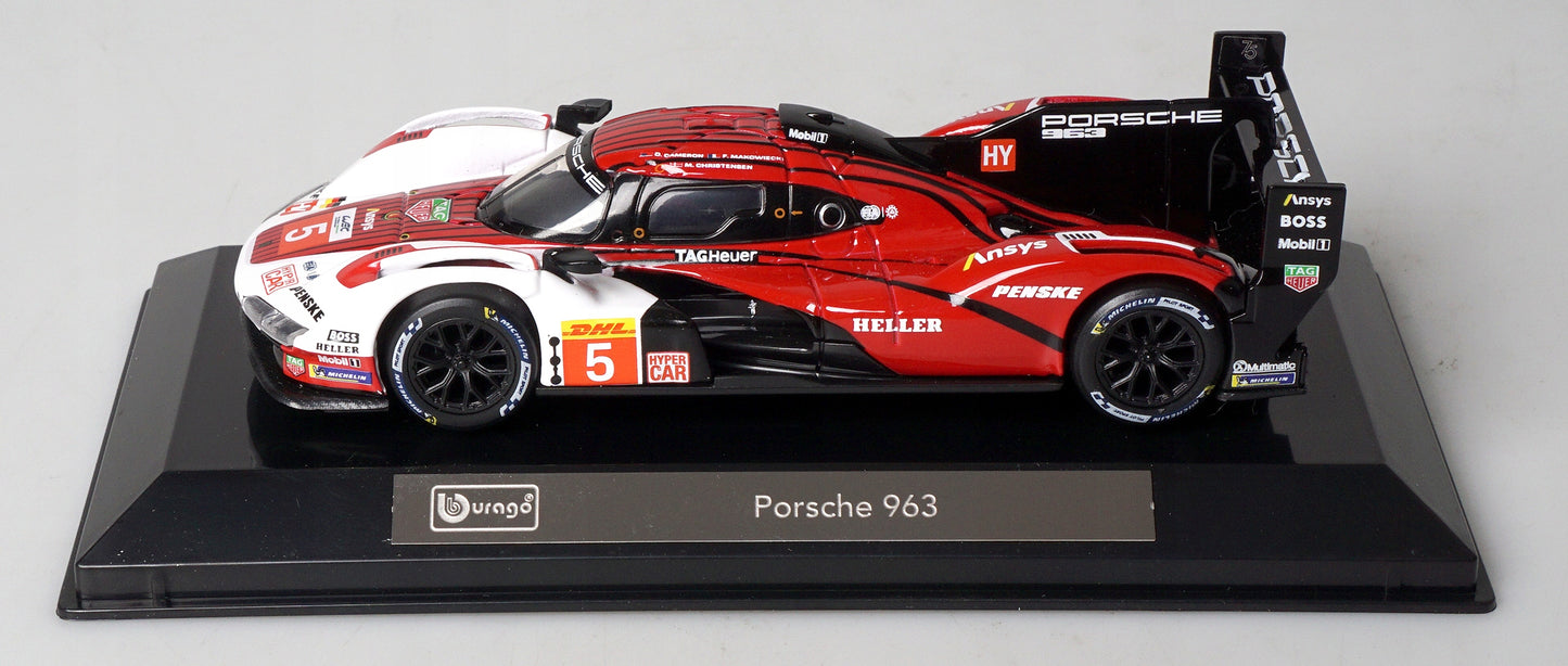 Porsche 963 #5 cu vitrina plexiglass - 1/43 Bburago