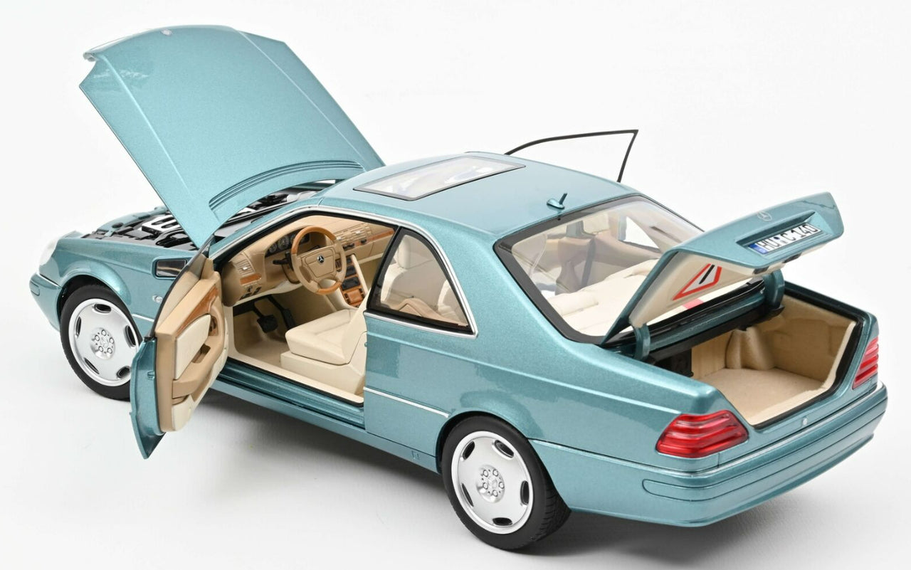 Mercedes-Benz CL600 Coupe 1997 blue metallic - 1/18 Norev