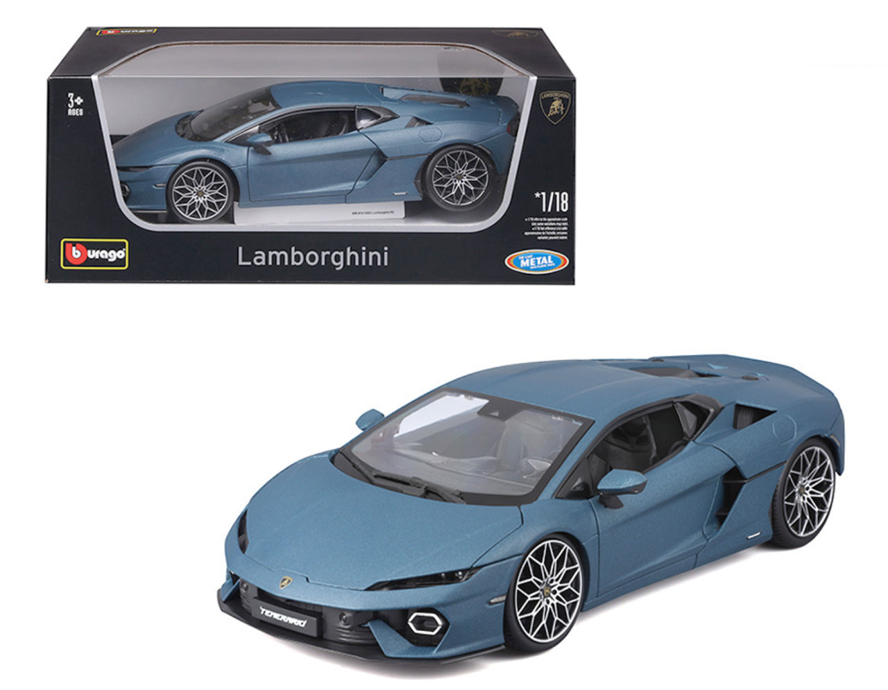 Lamborghini Temerario albastru - 1/18 Bburago