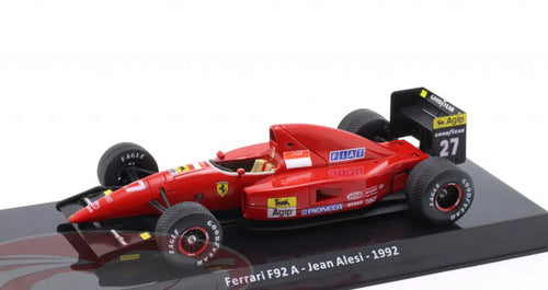 Formula 1 Ferrari F92 A Jean Alesi 1992 cu vitrina - 1/24 Altaya