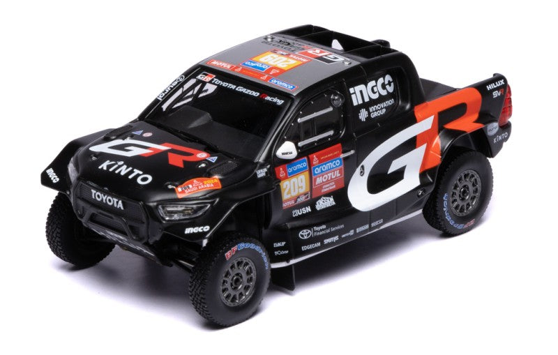 Toyota GR DKR Hilux Evo T1U #209 G.de Villiers - D.Murphy Rally Dakar 2024 - 1/18 Ixo