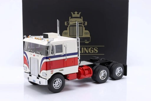 Cap Tractor Peterbilt 352 Pacemaker SZM 1977-1979 alb/rosu/albastru - 1/18 Road Kings