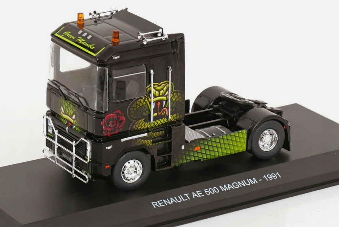Camion Cap tractor Renault AE 500 Magnum Truck 1991 Green Mamba - 1/43 Hachette