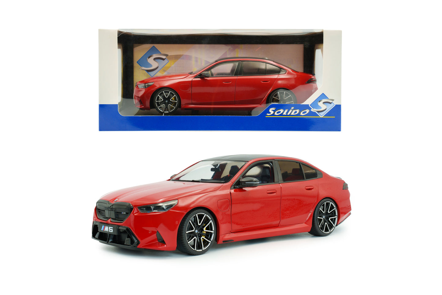 BMW M5 rosu 2025 - 1/18 Solido