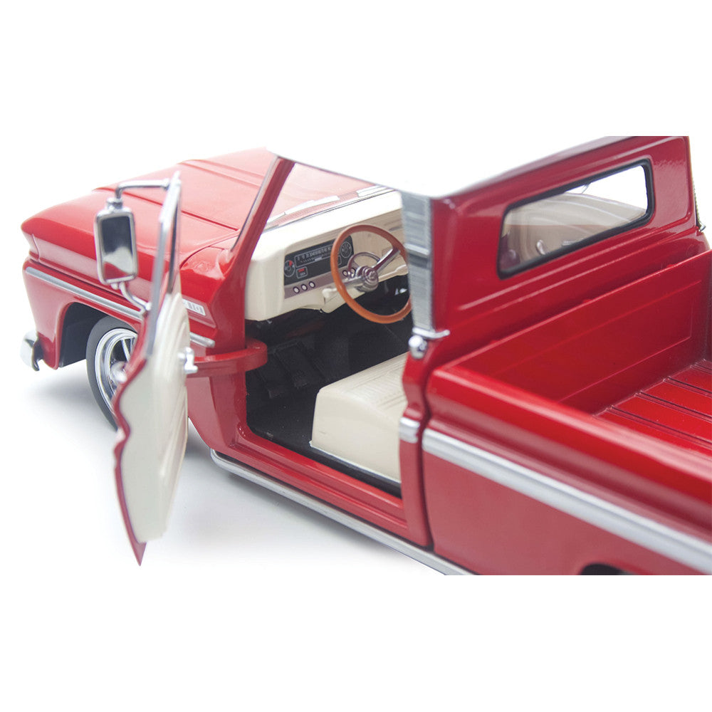 Chevrolet C-10 Styleside Pickup Lowrider red 1965 - 1/18 Sun Star