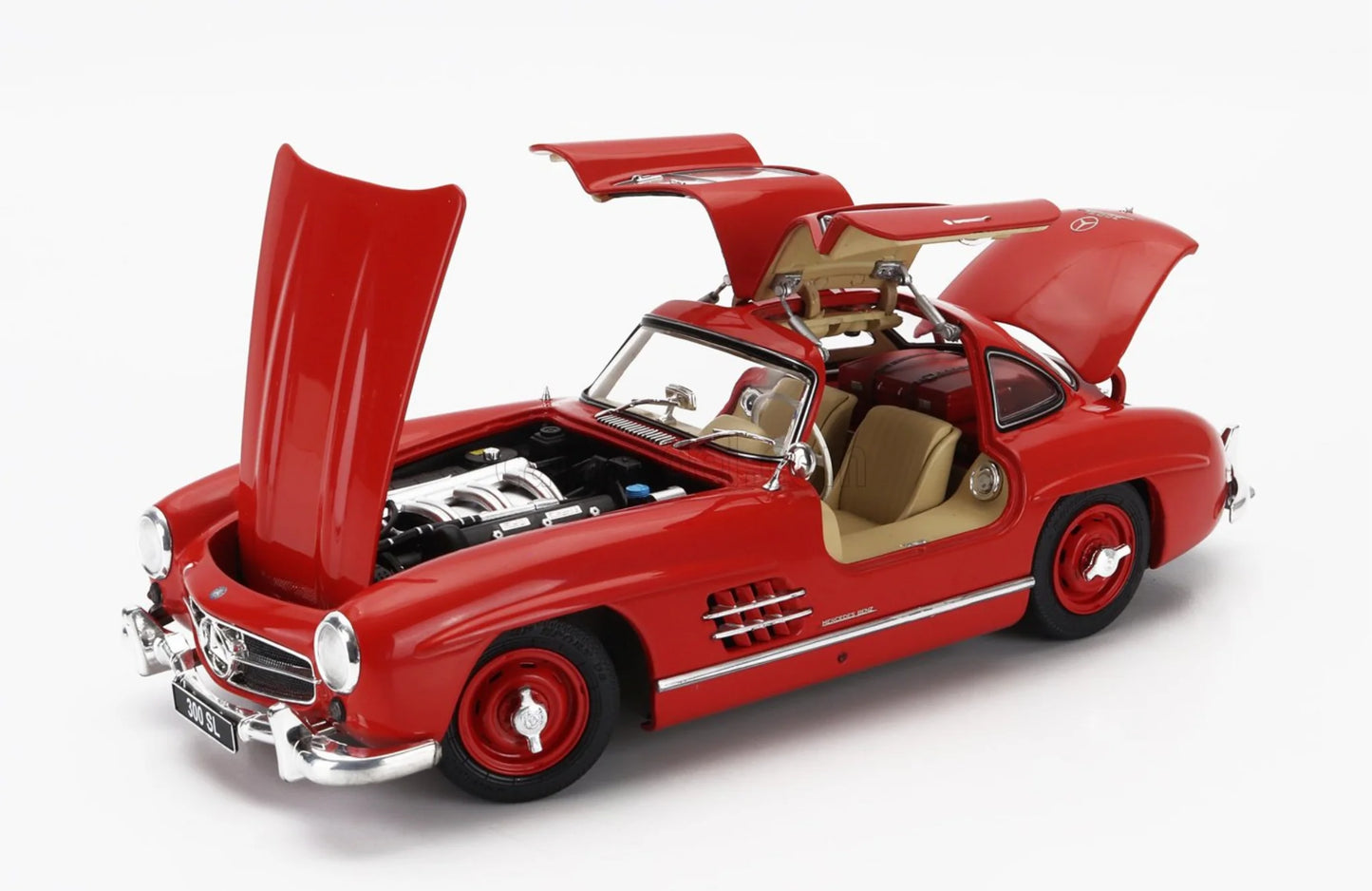 Mercedes-Benz 300 SL Coupe W198 rosu - 1/18 Schuco