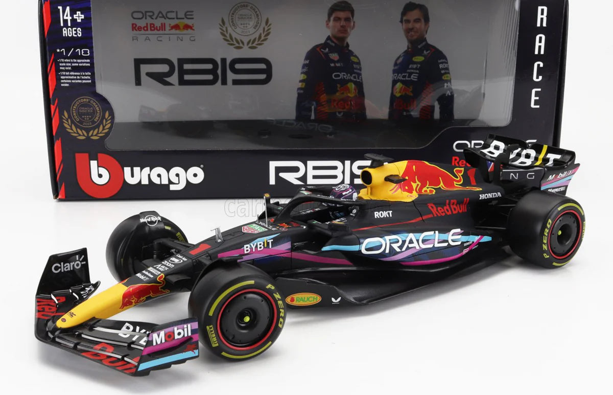 Formula 1 Max Verstappen Red Bull RB19 #1 Winner Miami GP - 1/18 Bburago