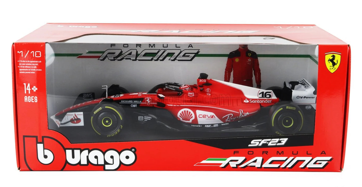 Formula 1 Ferrari SF-23 2nd Las Vegas GP #16 Charles Leclerc - 1/18 Bburago