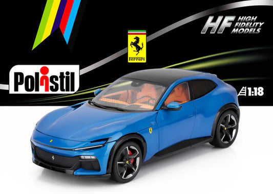 Ferrari Purosangue albastru - 1/18 Polistil