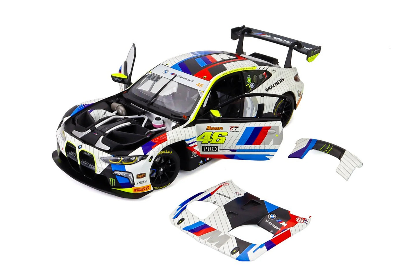 BMW M4 GT3 #46 2nd 12h Abu Dhabi 2023 Rossi, Vanthoor, Yelloly 1/546pcs - 1/18 Minichamps
