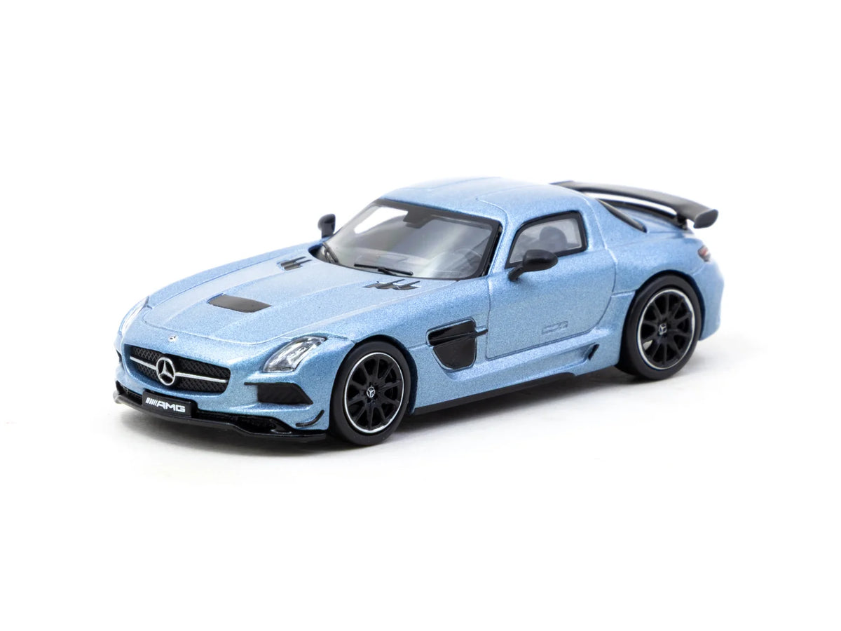 Mercedes-Benz SLS AMG Coupe Black Series matte blue - 1/64 Tarmac