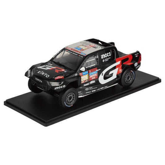 Toyota GR DKR Hilux Evo T1U #209 G.de Villiers - D.Murphy Rally Dakar 2024 - 1/18 Ixo
