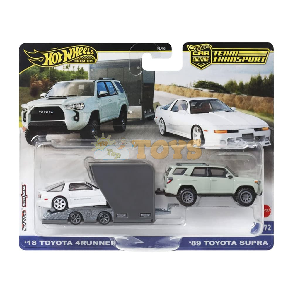 Set 2 masinute - Toyota 4Runner 2018 si Toyota Supra 1989 - 1/64 Hot Wheels Premium