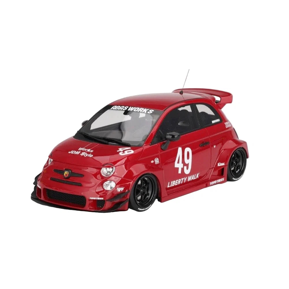 Abarth LB-Works x Abas Works 595 red TS0613 - 1/18 Top Speed