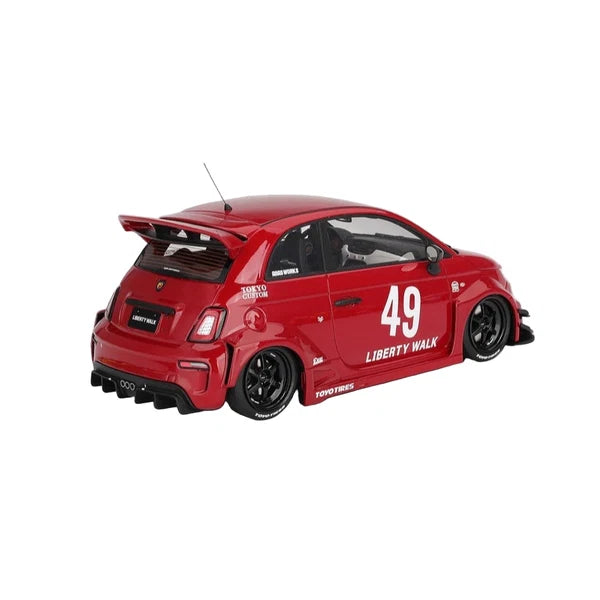 Abarth LB-Works x Abas Works 595 red TS0613 - 1/18 Top Speed