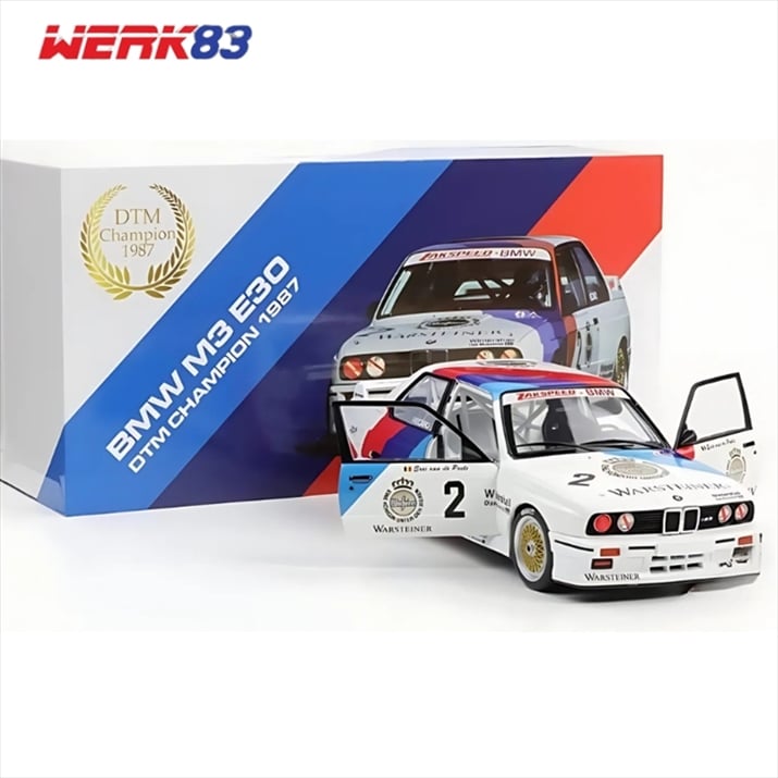 BMW M3 E30 #2 DTM Champion 1987 Eric van de Poele - 1/18 Werk83